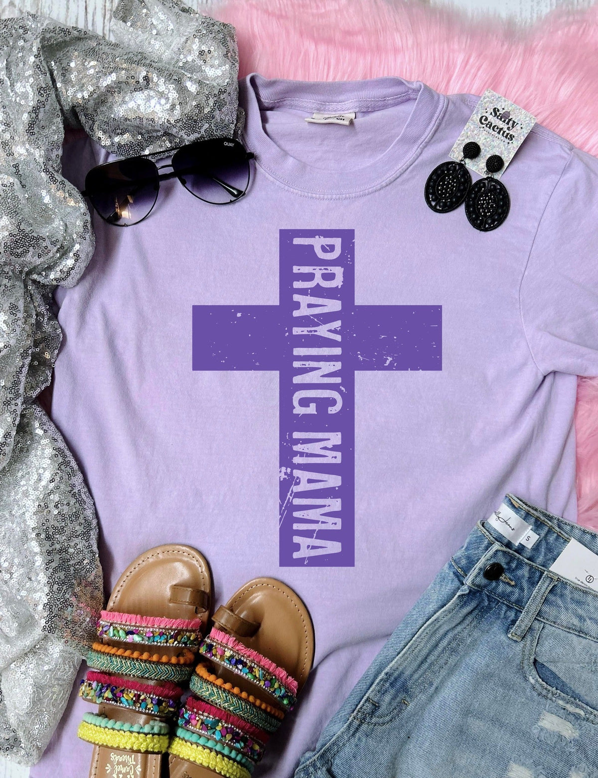 *DTF* Praying Mama Comfort Color Tee