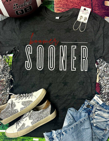 *DTF* Boomer Sooner Black Star Code Five Tee