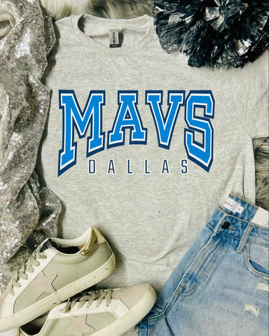 *RTS* Mavs Dallas Ash Grey Tee