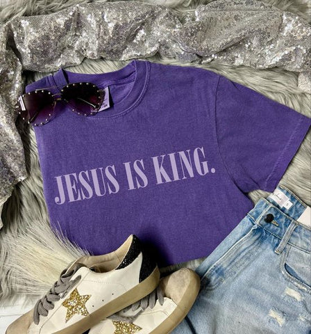 *DTF* Jesus Be King Comfort Color Tee