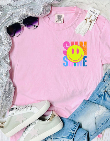 *DTF* Sunshine Neon Smiley Blossom Comfort Color