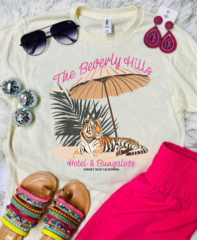 *DTF* Hotel Beverly Hills Ivory Tultex Tee