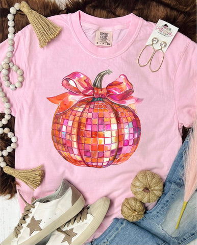 *DTF* Watercolor Disco Pumpkin Blossom Comfort Color