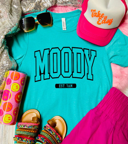 Moody Est 7am Seafoam Tee