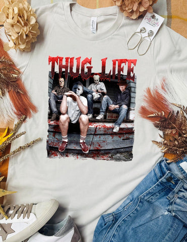 Boys of Halloween Thug Life Tan Tee