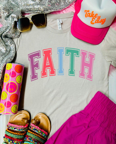 Gemstone Faith Tan Tee