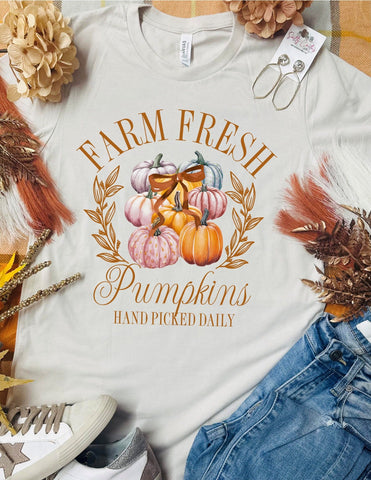 Farm Fresh Pumpkin Club Tan Tee