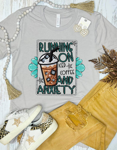 Coffee and Anxiety Stone Tee