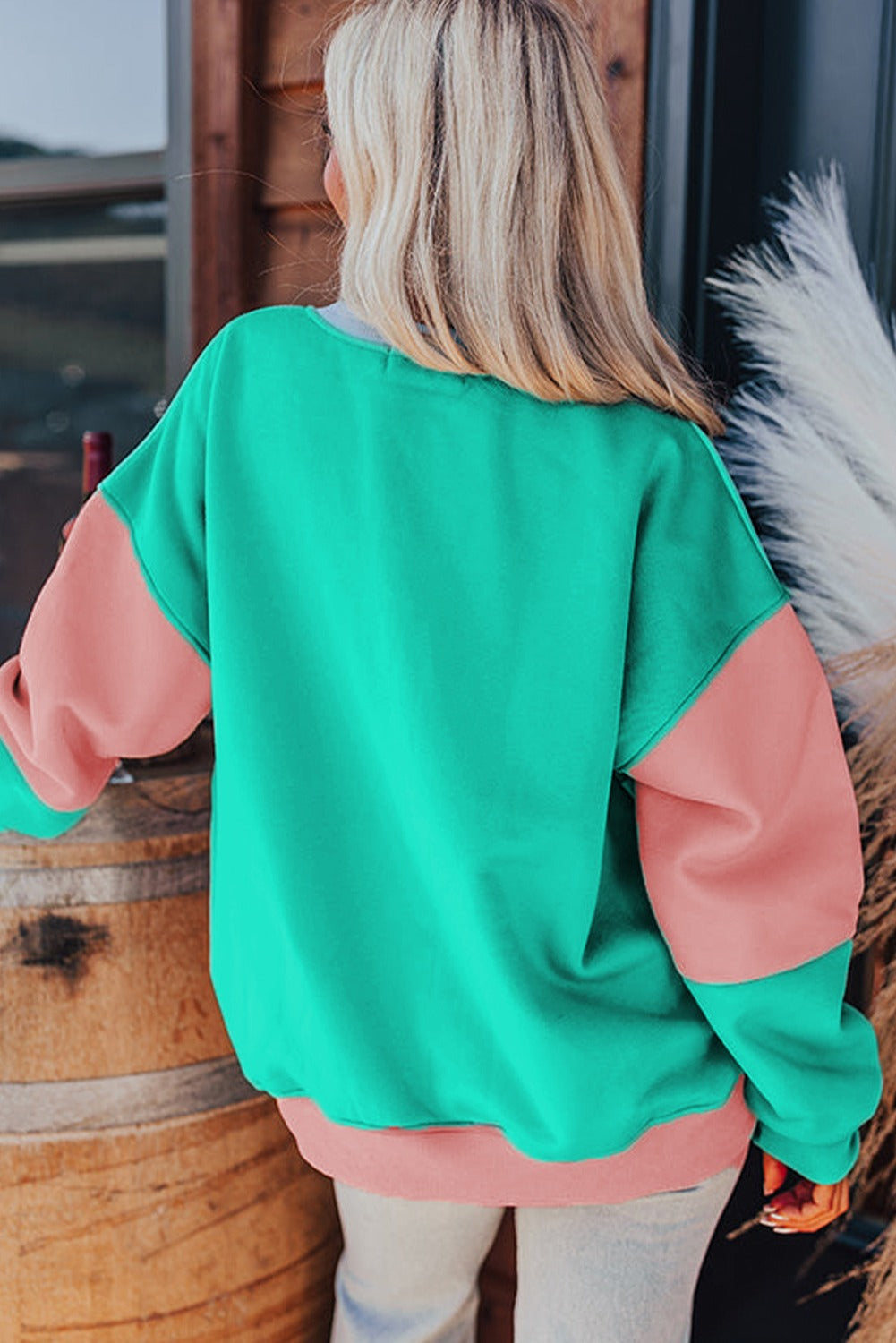 Colorblock Patchwork Sweatshirt