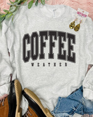 Coffee Weather Ash Grey Sweatshirt