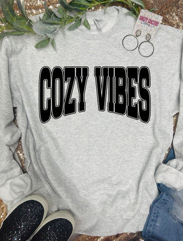 Cozy Vibes Ash Grey Sweatshirt