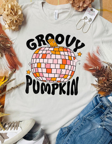 Groovy Pumpkin Tan Tee