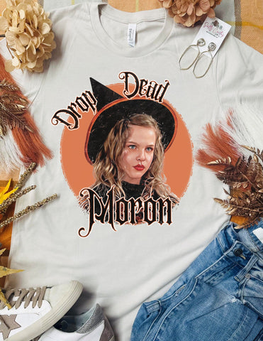 Drop Dead Moron Tan Tee