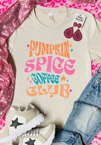 Pumpkin Spice Coffee Club Tan Tee