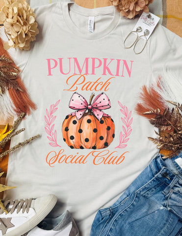 Pumpkin Patch Social Club Tan Tee