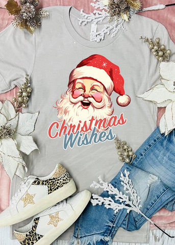 *DTF* Christmas Wishes Santa Stone Tee