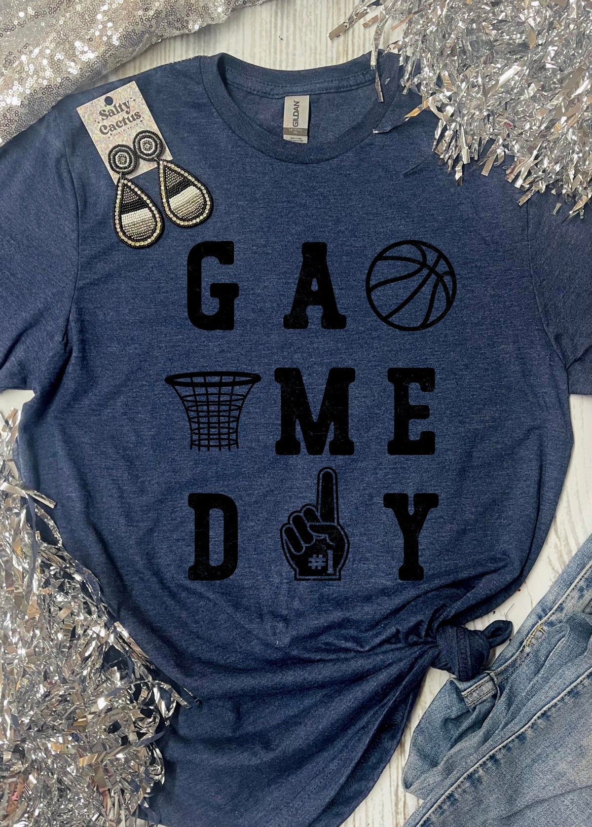 Game Day Basketball Number One Tees