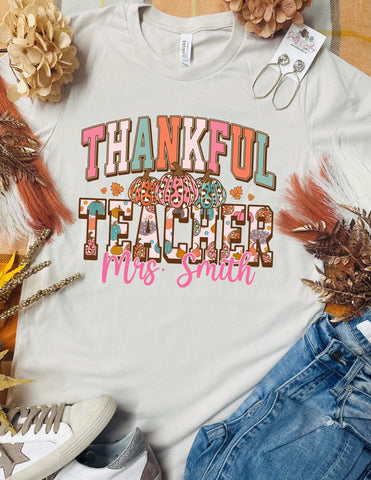 Thankful Teacher Tan Tee