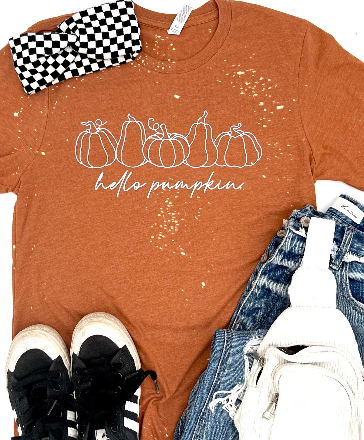 Hello Pumpkin Bleached Tee