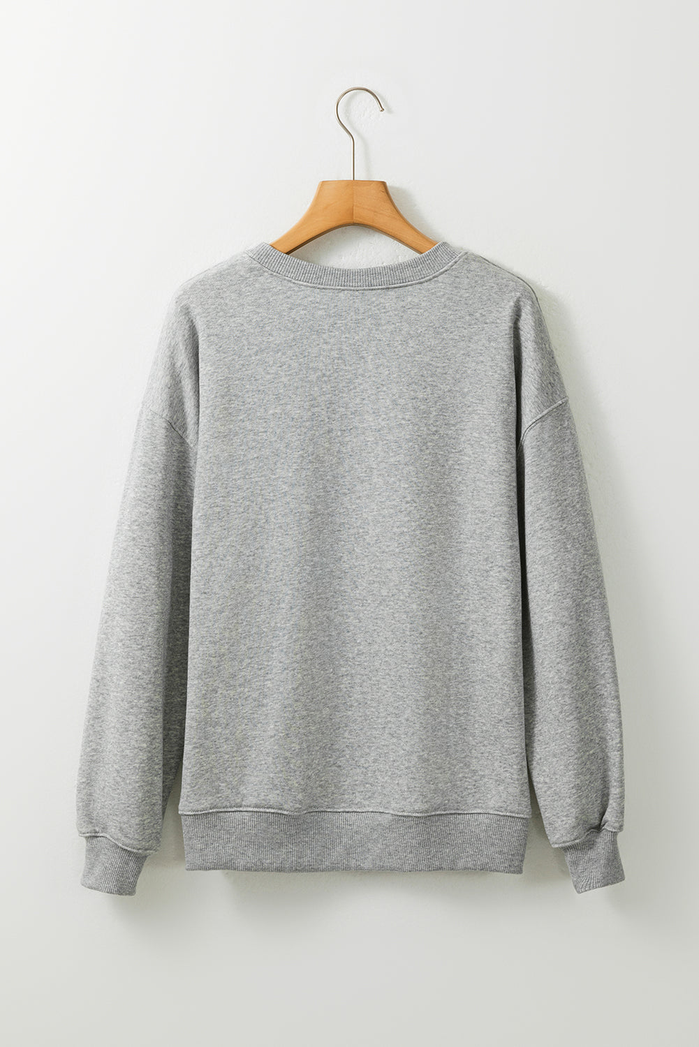 Orange Solid Classic Crewneck Pullover Sweatshirt