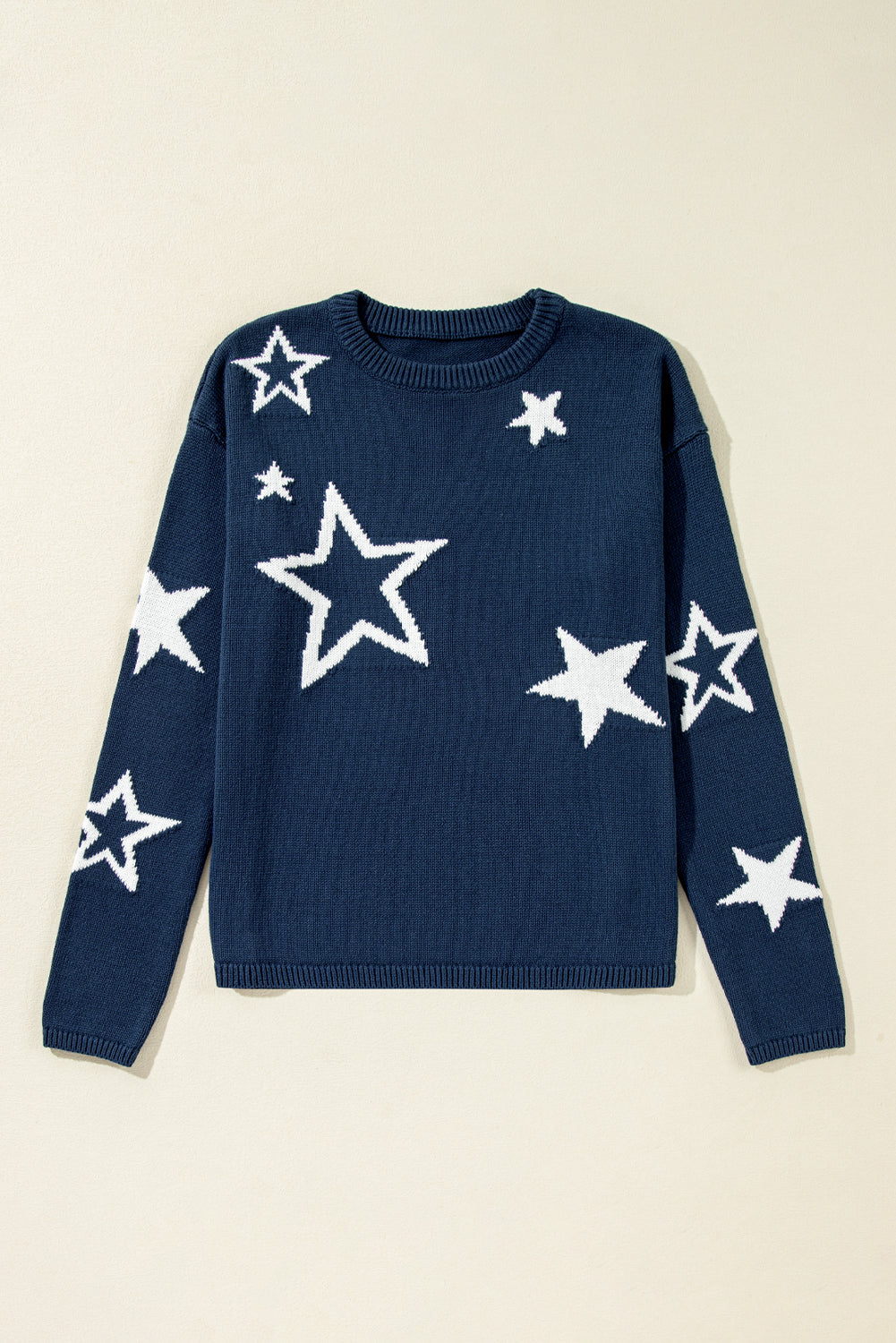 Star Pattern Knitted Sweater