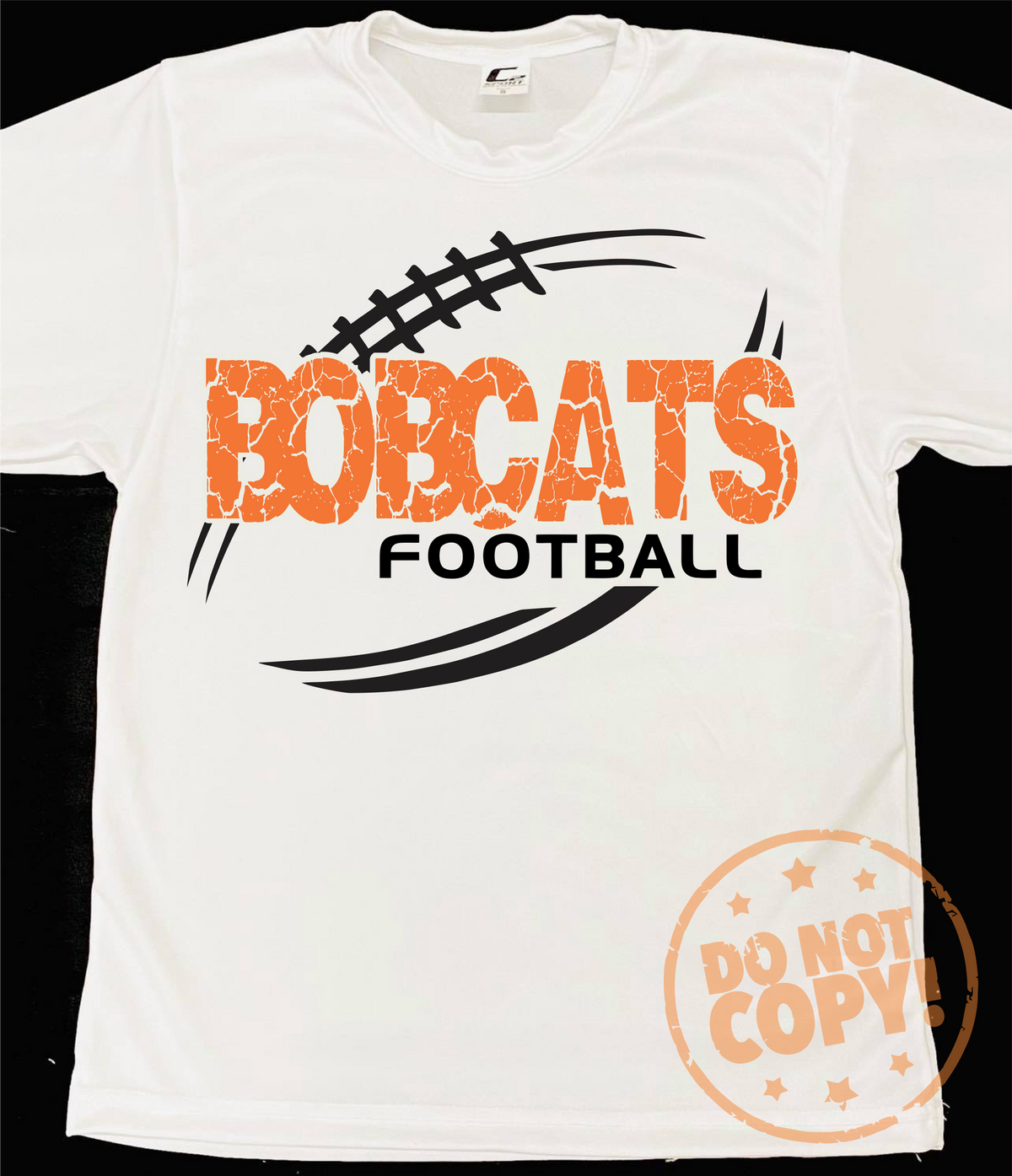 Cracked Football Mascot Grey Dri-Fit Tee