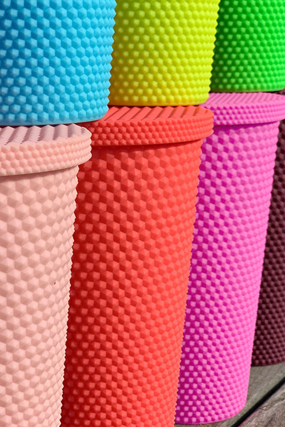 Green Reusable Matte Plastic Tumbler Cup