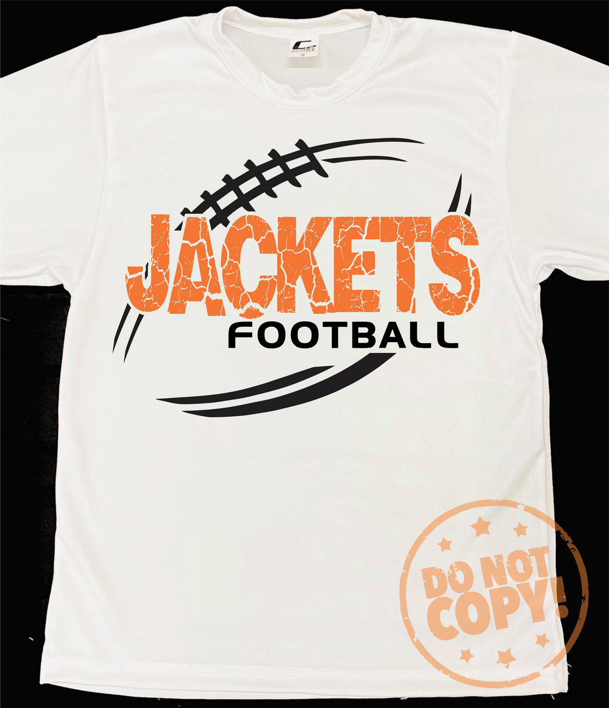 Cracked Football Mascot Grey Dri-Fit Tee