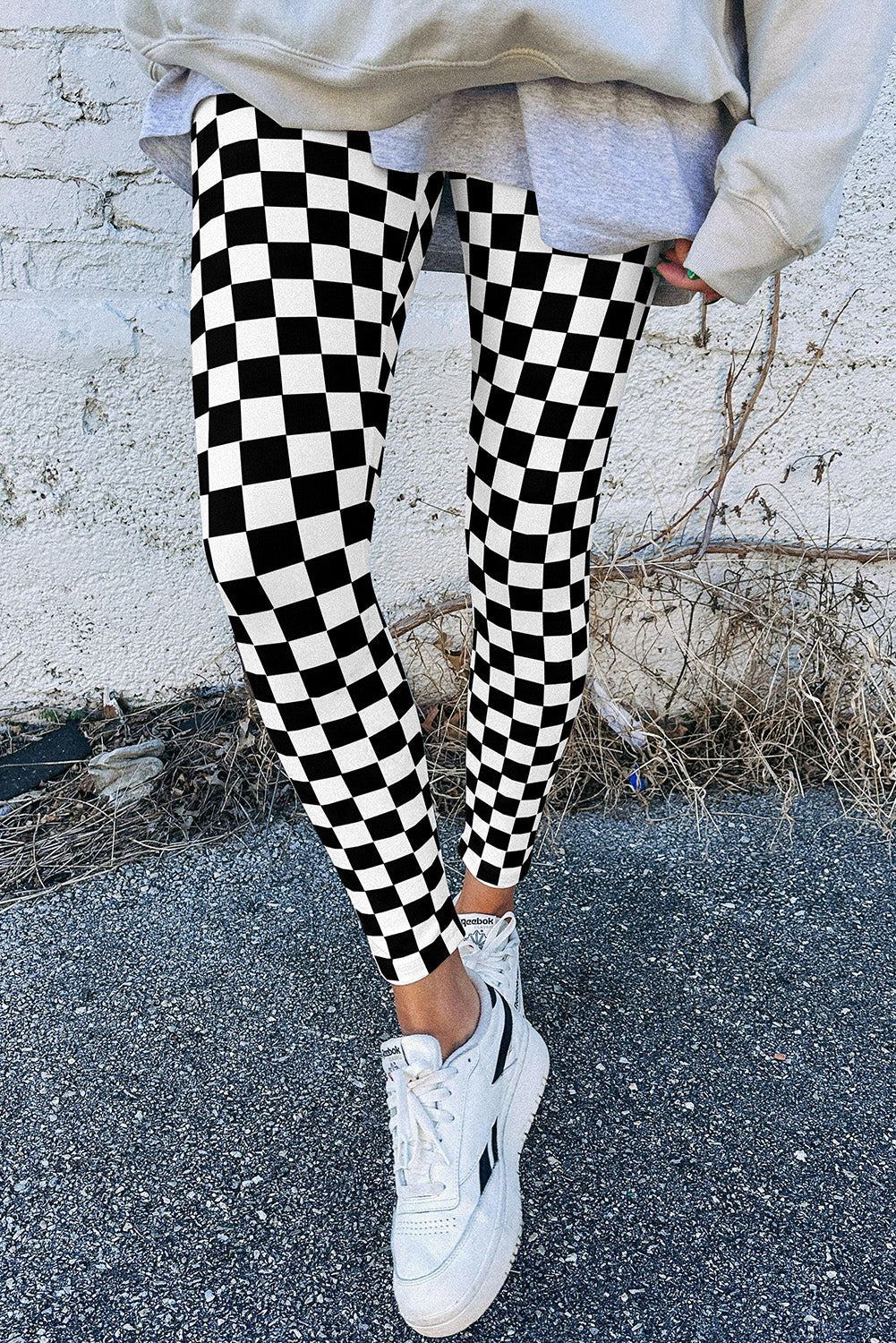 Checkered High Waist Leggings