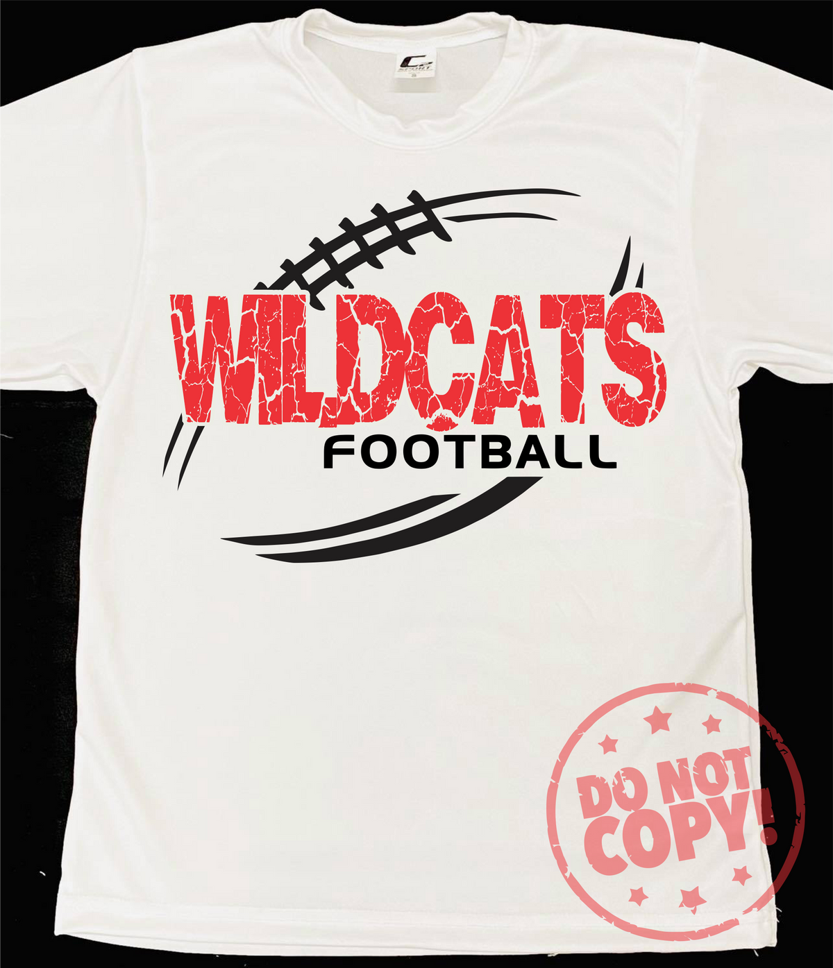 Cracked Football Mascot Grey Dri-Fit Tee