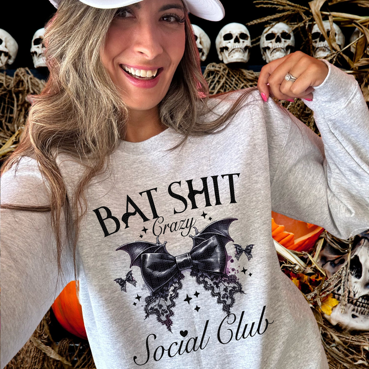 Bat shit crazy social club Crewneck Sweatshirt