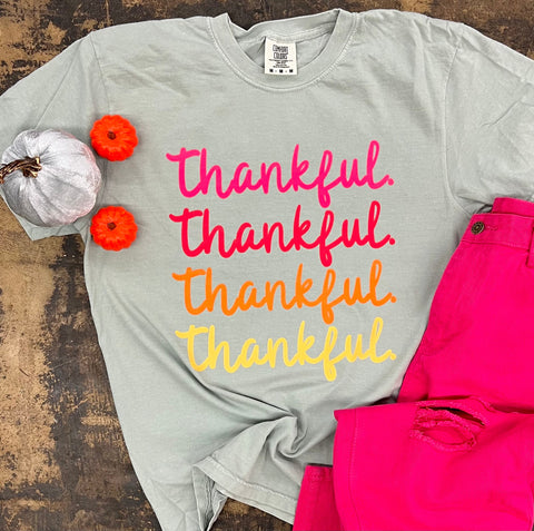 Colorful Thankful tee