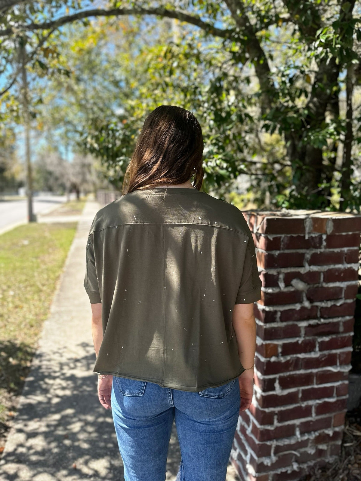 Green Distressed Top RTS