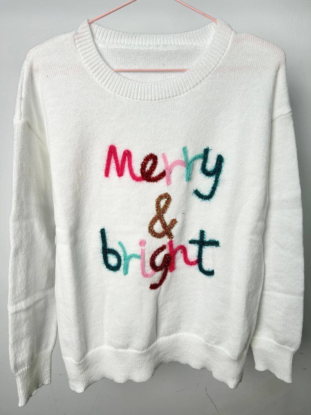 Glitter Merry & Bright Knit Sweater