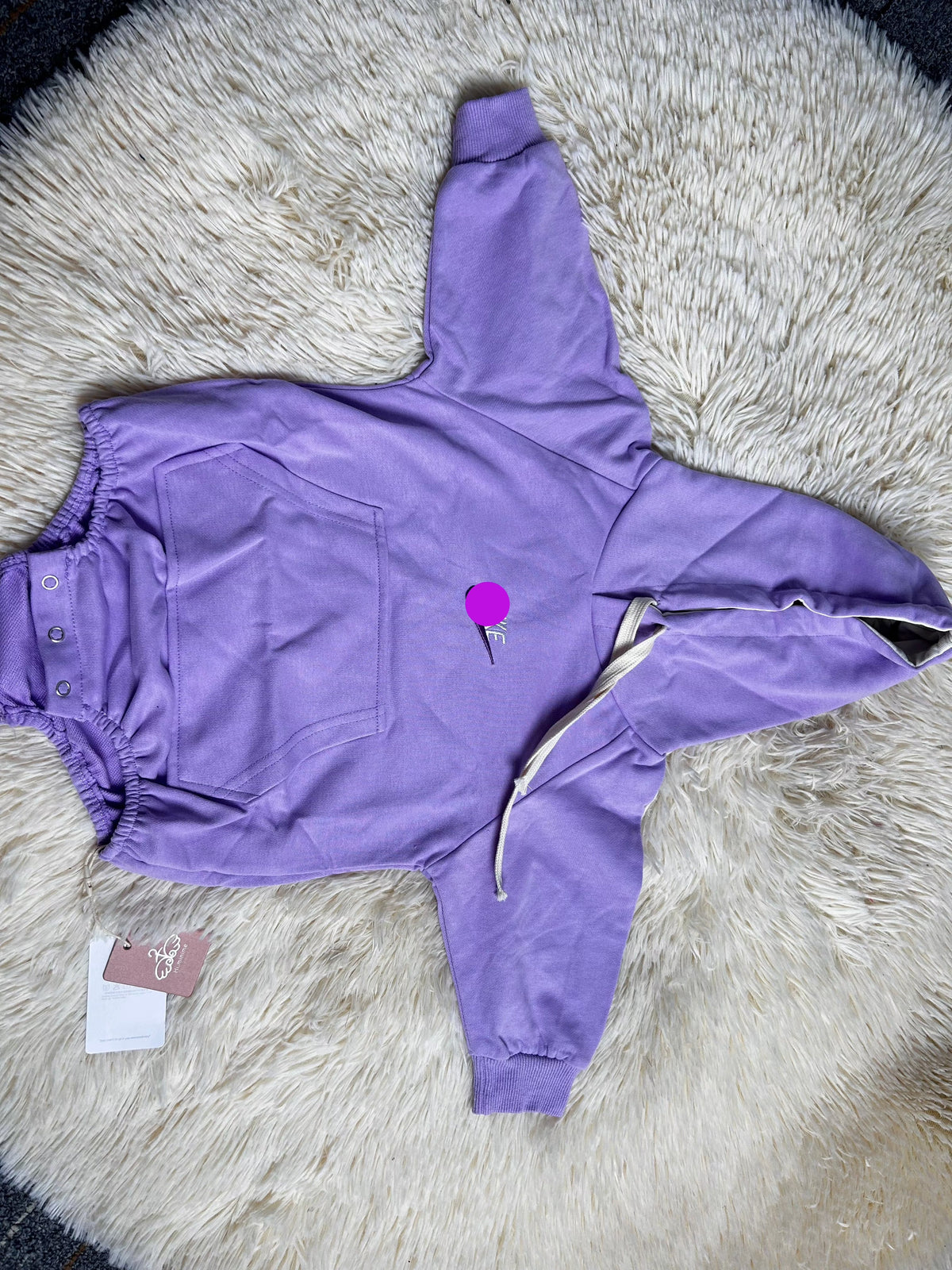 Kid's hooded jumpsuit