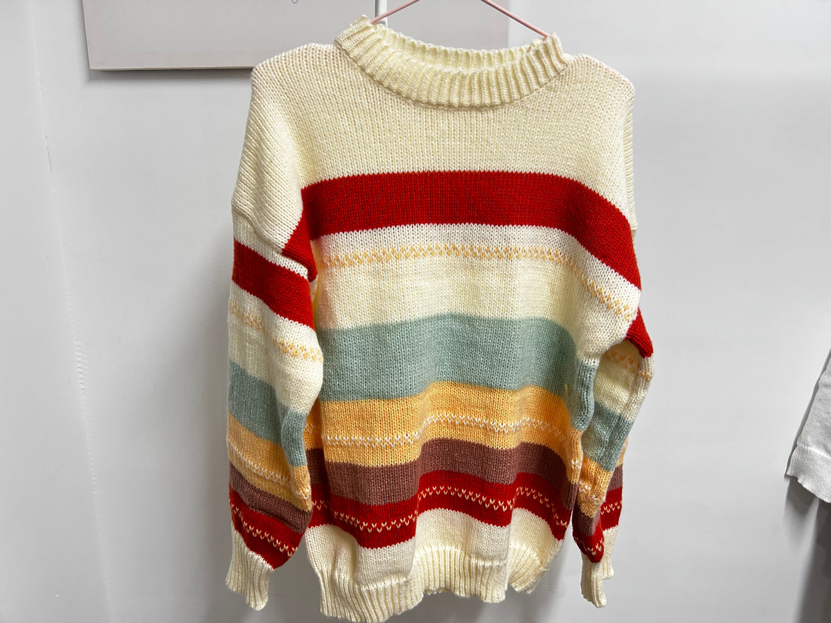 Striped Color Block Sweater