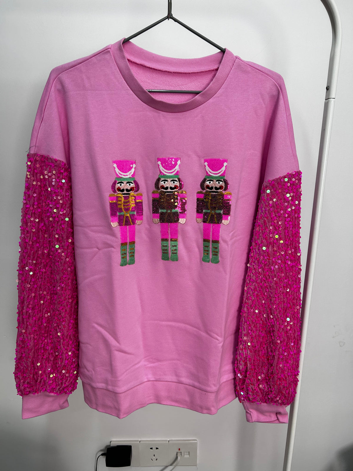 Nutcracker Sequin Patchwork Sweatshirt