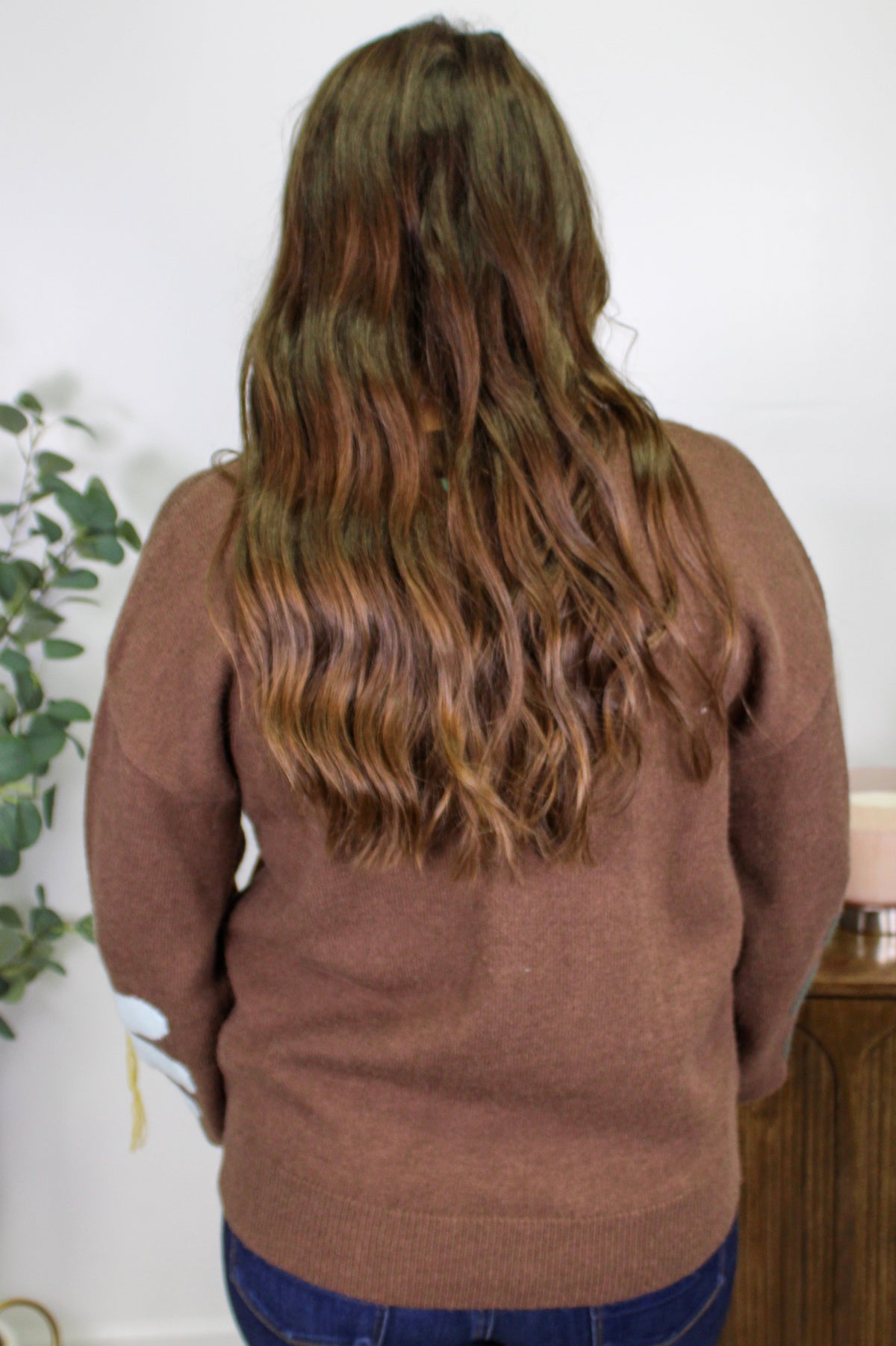 Brown Flower Sweater October.