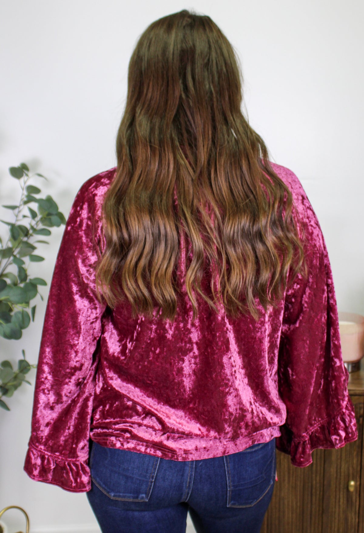 Purple Velvet Blouse October.