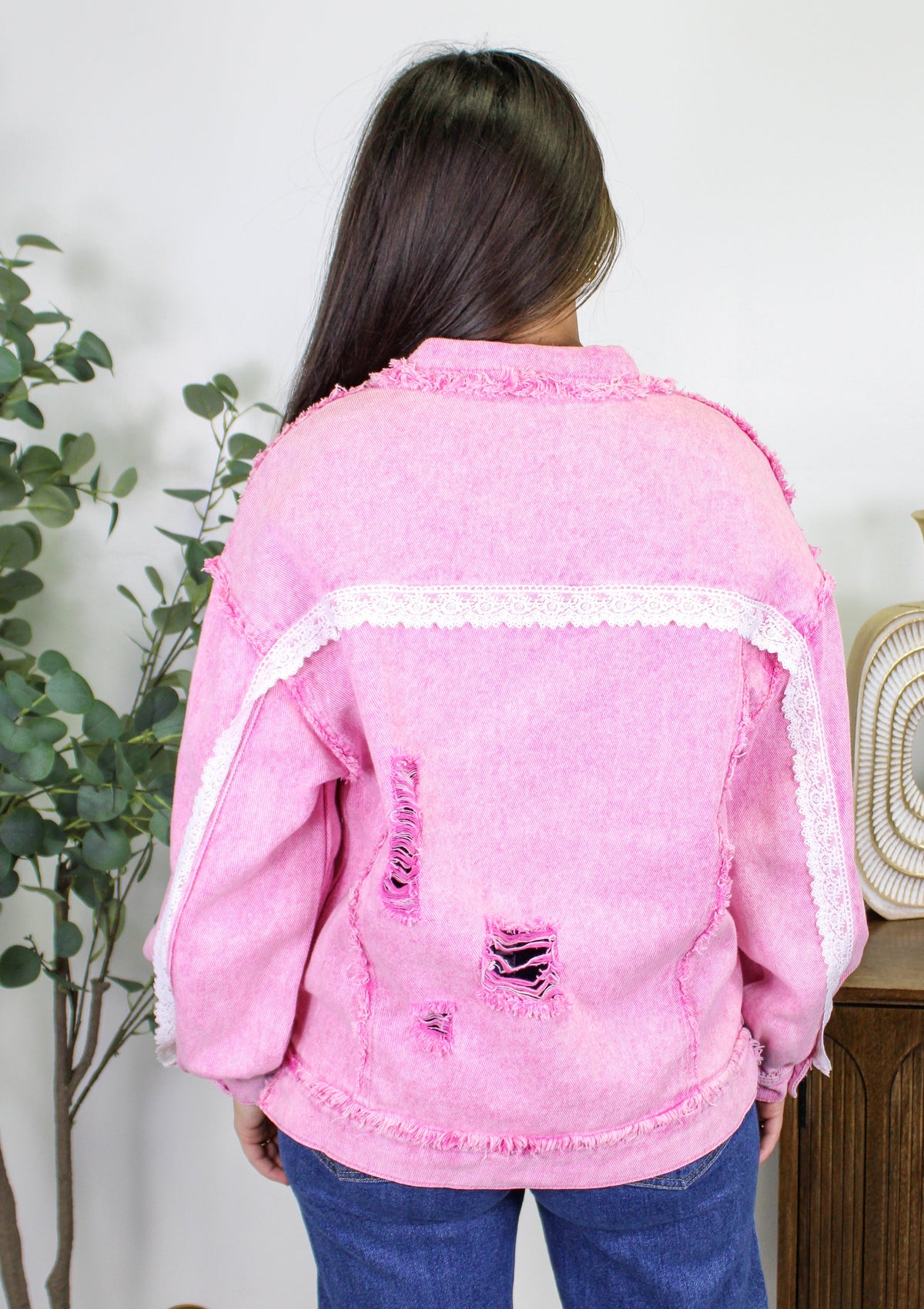 Pink Lace Jacket October.