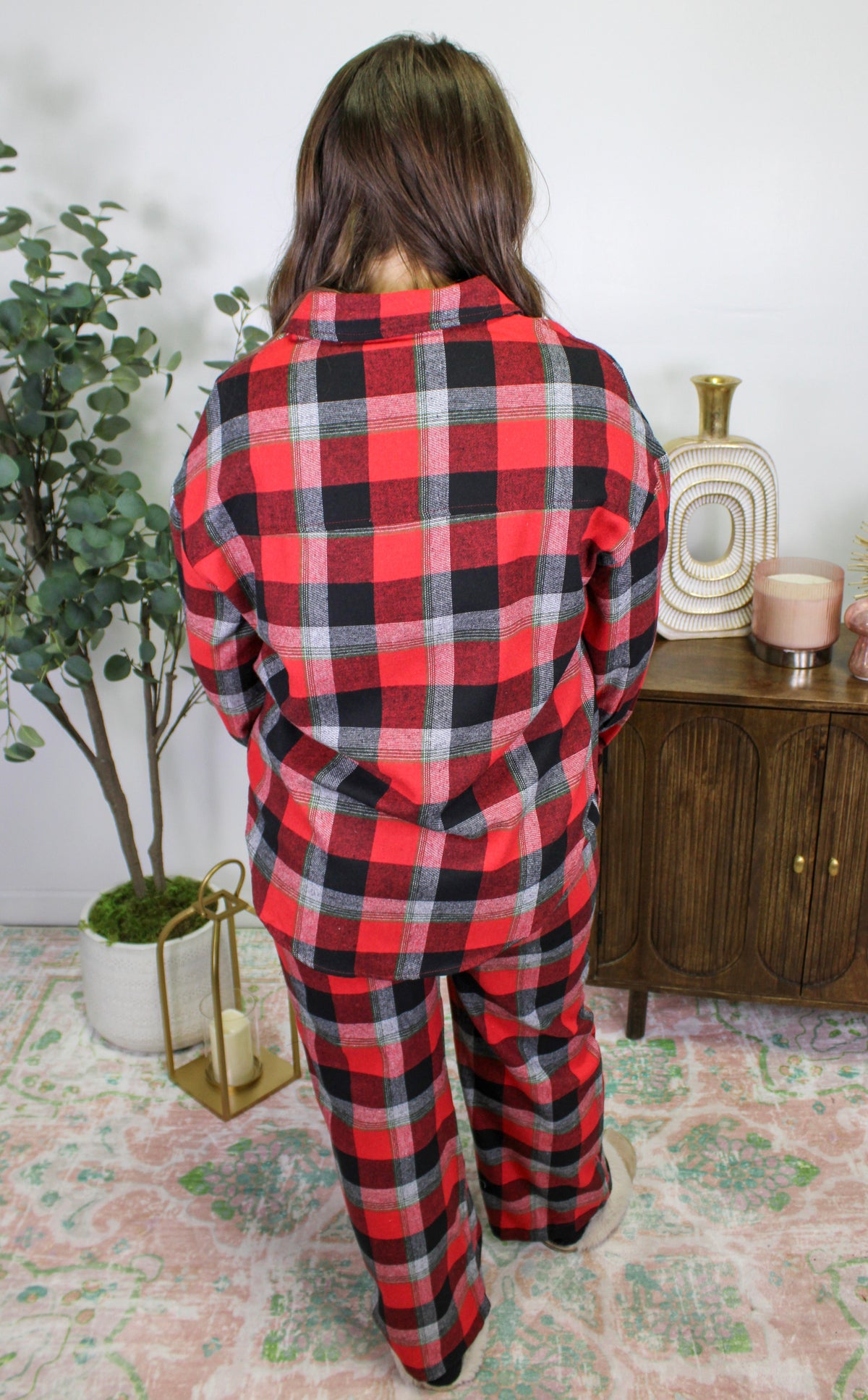 Red Plaid Pajamas October.