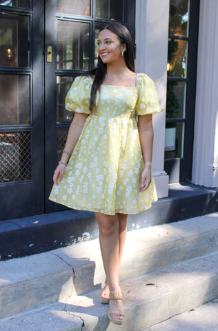 Yellow Babydoll Dress RTS