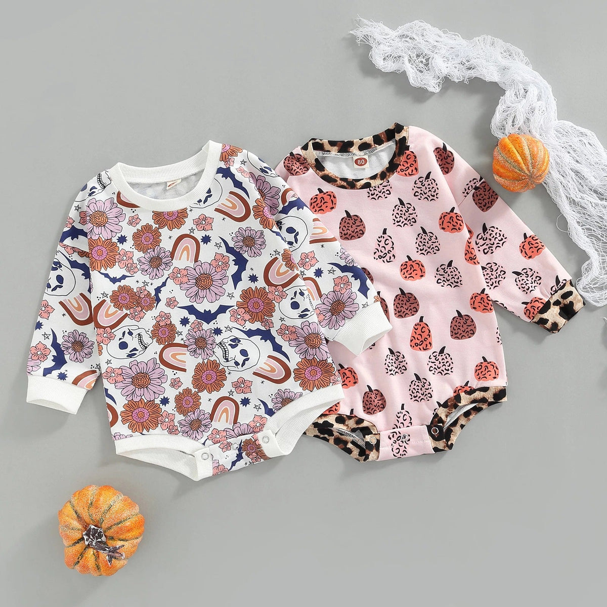 Baby Girl's Halloween Rompers