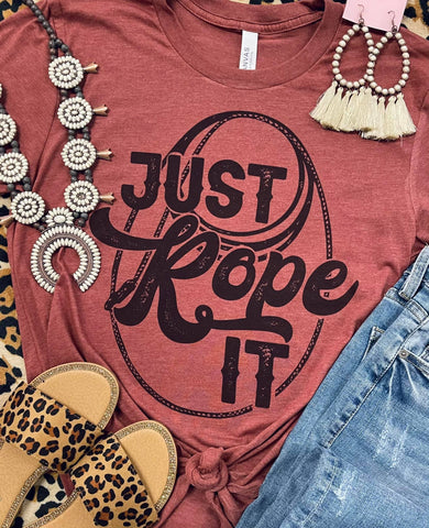 Just Rope It Rust Tee