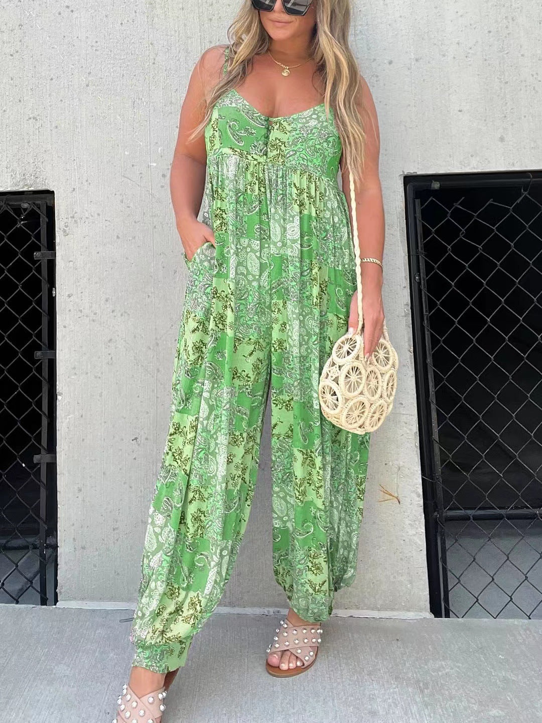 Paisley Pattern Jumpsuit