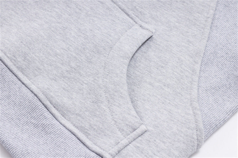 Half Zip Hooded Fleece Short Sweatshirt