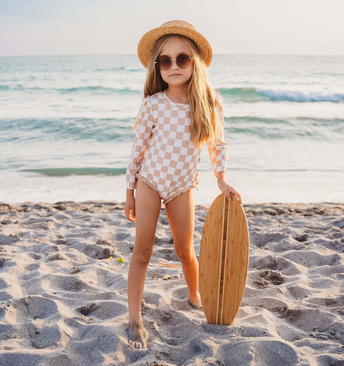 Kid's Plaid Swimsuit