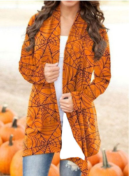 Halloween Print Cardigan