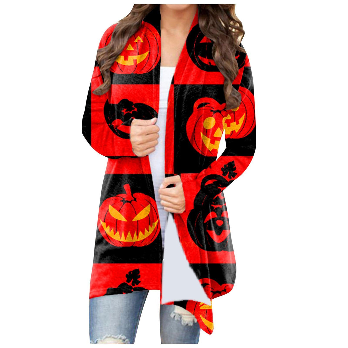 Halloween Print Cardigan