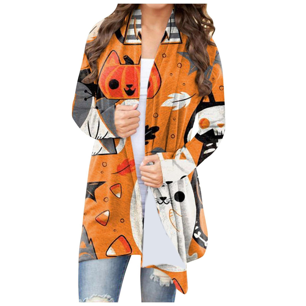 Halloween Print Cardigan